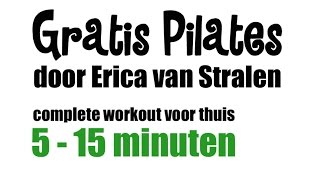 Pilates oefeningen SUPER BUIKSPIEREN 5 oefeningen [upl. by Electra]