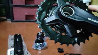 Shimano MT210 crankset 2x setup [upl. by Ned]