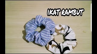 DIY CARA MEMBUAT IKAT RAMBUT YANG MUDAH DENGAN KAIN PERCA EASY 😉HOW TO MAKE HAIRBANDS FABRIC [upl. by Oiraved]