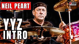 Neil Peart Drum Intro quotYYZquot Breakdown  quotYYZquot by Rush  Neil Peart Drum Lesson [upl. by Min]