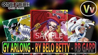 One Piece TCG Quick Video Today Hoping for No Power Outages  GY Arlong RB Garp and RY Belo Betty [upl. by Kreitman422]