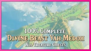 Zelda Breath of the Wild • Divine Beast Vah Medoh Dungeon • 100 Treasure Chests [upl. by Zoara]