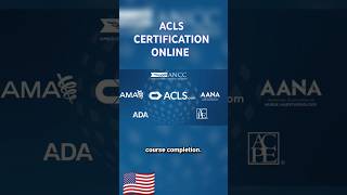 ACLS CERTIFICATION ONLINE shorts acls certification onlinelearning [upl. by Syla]