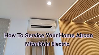 How to clean your Mitsubishi starmex aircon  wallmounted [upl. by Oswell]