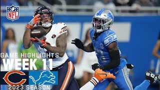 Chicago Bears vs Detroit Lions  2023 Week 11 Game Highlights [upl. by Pickett832]