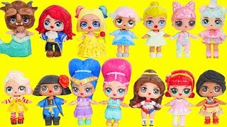 LOL Surprise Dolls Wrong Heads  Dress Up Family with Lils Fuzzy Pets  Toy Egg Videos [upl. by Tjaden737]