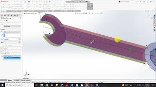 How to Design a Spanner in SolidWorks  Beginner 3D Modeling Tutorial [upl. by Neysa]