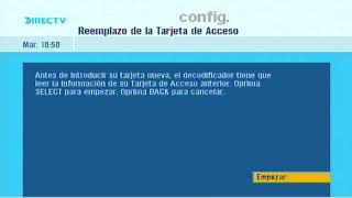 Cambio De Tarjeta DIRECTV Modelo anterior [upl. by Ennoitna597]