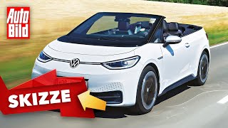 VW ID3 Cabrio 2021  So könnte der ID3 als Cabrio kommen  Skizze [upl. by Riannon]