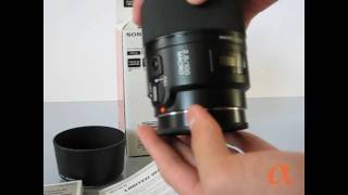 Sony 100mm F28 SAL100M28 Unboxing [upl. by Berty]