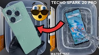 Tecno Spark 20 Pro iP53 Water Test 💦 Spark 20 Pro Water Resistant Or Not🤔 [upl. by Batish]