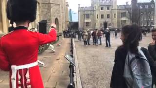 Queens guard scares public [upl. by Eerol]