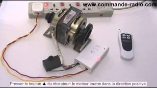 Télécommande Sans Fil Longue Distance Moteur Électrique 220V [upl. by Airasor]