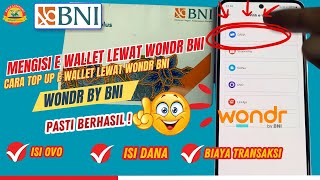 Cara Isi E Wallet Lewat Wondr BNI I Top Up E Wallet di BNI [upl. by Nyahs]