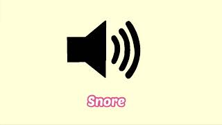 Snore Sound Effect [upl. by Ronoh]