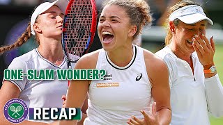 Rybakina FUMBLES to Krejcikova Paolini SURVIVES crying Vekic  Wimbledon 2024 [upl. by Haet]