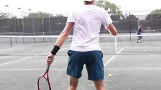 Denis Shapovalov backhand baseline view [upl. by Lienet952]