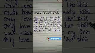 Imotional love song lyrics 7clouds onlylovecanhurtlikethis [upl. by Fita360]