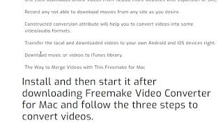 Freemake Video Converter For Mac Free Download [upl. by Nameerf745]