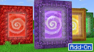 SPARK PORTALS ADDON 16 NEW PORTALS To Minecraft Bedrock Xbox PS4 Switch Mobile PC [upl. by Anitnerolf574]