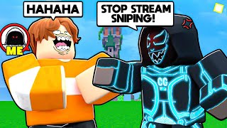 I Went UNDERCOVER And STREAM SNIPED My BROTHER Roblox Bedwars [upl. by Sidras816]