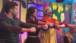 La cocina del show  Silvina Escudero y Nicolás Magaldi bailaron el Chuchuwa con Piñón [upl. by Ayerim]