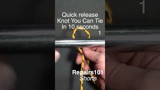 Quick Release Knot You Can Tie in 10 seconds shorts [upl. by Nameloc]