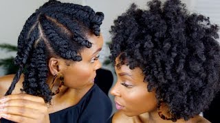 FLAT TWIST OUT ON 4C NATURAL HAIR [upl. by Silvano]