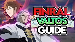 FINRAL amp VALTOS COMPLETE GUIDE BEST GEARSETS TALENT TREE SKILL PAGE amp TEAMS  Black Clover Mobile [upl. by Rumit]