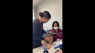 Medical Assistant Students Taking Vitals [upl. by Ileak749]