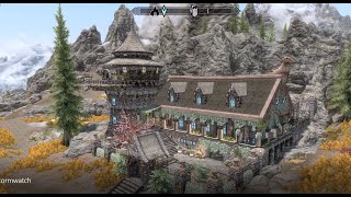 Stormwatch Castle  Skyrim Special Edition House Mod [upl. by Frederiksen980]