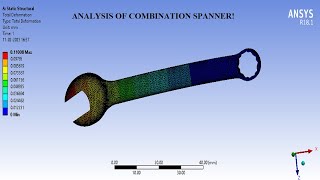 Combination Spanner Design I Geometry  Design Modeler  ANSYS Workbench [upl. by Donelu791]