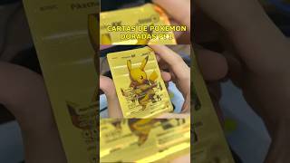 CARTAS DE POKEMON DORADAS Pt1 pokemon pokemoncards pokemontcg pokemongo pikachu unboxing fyp [upl. by Rafi662]