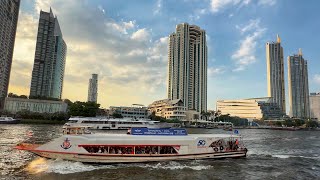 🇹🇭 4K HDR  1 Only Chao Phraya River Sunset Boat Tour 2024 ⛴️ ☀️ [upl. by Sitruk529]