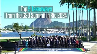 G20 Rio 2024 Top Takeaways World Hunger Billionaire Tax AI Climate amp FacetoFace Communication [upl. by Camm700]