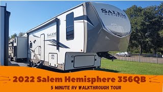 RV Walkthrough Tour  2022 Salem Hemisphere 356QB [upl. by Analise]