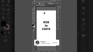 RGB to CMYK illustrator shortvideo [upl. by Yrebmik781]