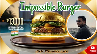 Dubai  Most Expensive Vegetarian Burger  Luxury Hotel  Palm Jumeriah [upl. by Aicilaf]