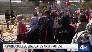 Protest outside of Pomona Colleges graduation ceremony [upl. by Nafri]