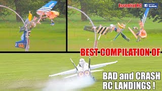 BEST COMPILATION of BAD and CRASH RC LANDINGS 2 [upl. by Merkley]