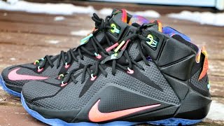 Nike LeBron 12 Data  Review  On Foot [upl. by Orest]