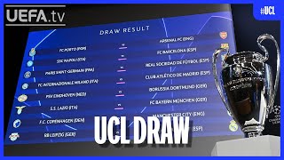 UEFA Champions League Round of 16 Draw [upl. by Cara541]