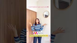 Cute sweater haul youtubeshorts myntra myntrahaul winter sweater winterhaul fyi [upl. by Atiuqam]