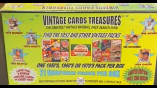 🔥VINTAGE PACK GUARANTEE 👀 in this Vintage Cards Treasures Mystery Box [upl. by Lajib397]