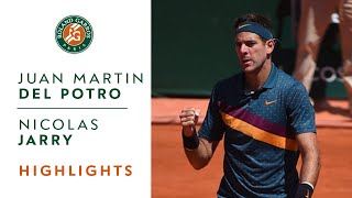 Juan Martin Del Potro vs Nicolas Jarry  Round 1 Highlights  RolandGarros 2019 [upl. by Ecylahs]