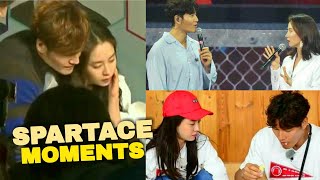 Undying care and gazes of Kim Jong Kook and Song Ji Hyo Spartace moments 💙 [upl. by Aneehsat]