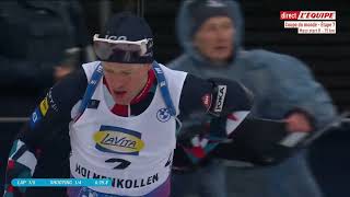 BIATHLON 2024 MASS START HOMMES OSLOHOLMENKOLLEN 2024 [upl. by Rehpinej213]