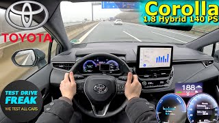 2024 Toyota Corolla Touring Sports 18 Hybrid 140 PS TOP SPEED AUTOBAHN DRIVE POV [upl. by Hras]