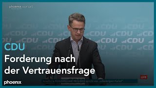 CDU Carsten Linnemann Generalsekretär amp Jan Redmann Landesvorsitzender Brandenburg  01072024 [upl. by Norreht]