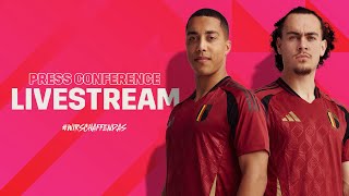 Press Conference with Theate and Tielemans 🇧🇪🎙️  REDDEVILS [upl. by Eybbob936]